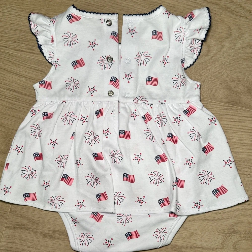 NEW WITH TAGS WITH HEADBAND! USA kissy kissy Baby bodysuit dress